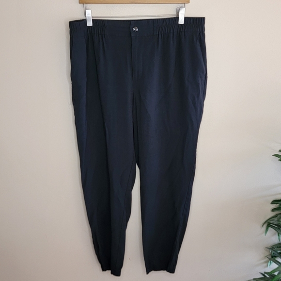 A New Day | Black Cropped Jogger Style Pants Size XL - Picture 1 of 5